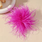 15CM French Style Multicolor Feather Brooch for Women Vintage Trendy Handmade Lapel Pin Wedding Party Jewelry Accessory