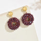 Handmade round Bead Earrings Fashionable Minimalist Design Suitable for Parties And Daily Wear