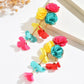Elegant Burgundy Floral Long Dangle Earrings for Women