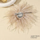 15CM French Style Multicolor Feather Brooch for Women Vintage Trendy Handmade Lapel Pin Wedding Party Jewelry Accessory