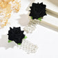 Romantic Imitation Pearl Rose Tassel Earrings for Women Simple Stylish Versatile Floral Daily Wear
