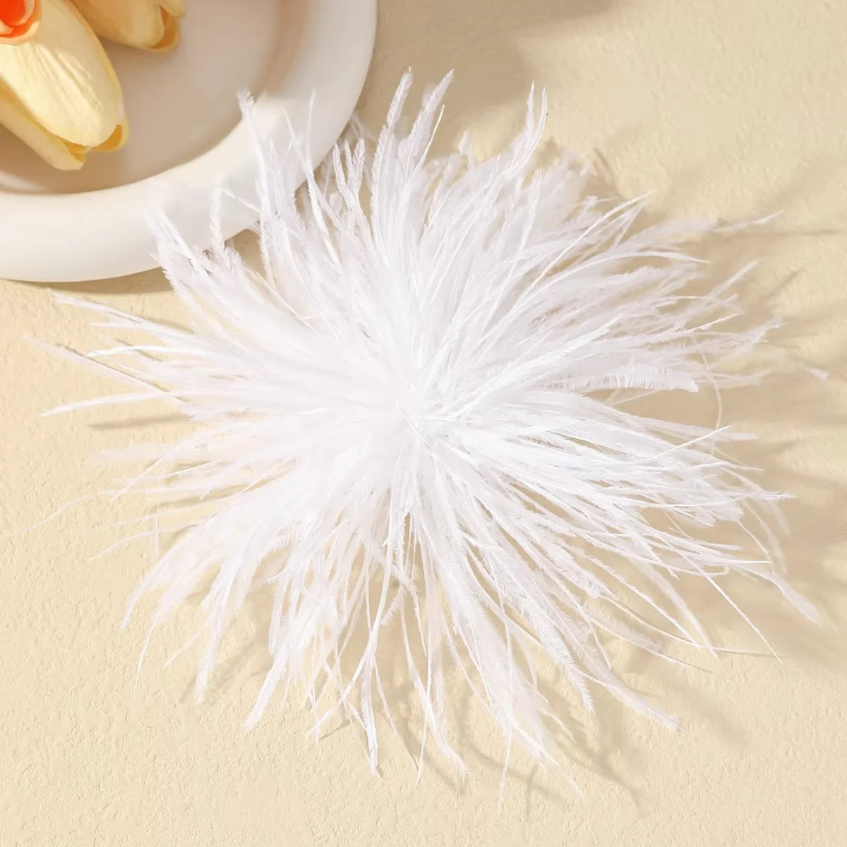 15CM French Style Multicolor Feather Brooch for Women Vintage Trendy Handmade Lapel Pin Wedding Party Jewelry Accessory