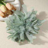 Handmade Luxury Colorful Feather Large Brooch 20CM Exaggerated Lapel Pins for Women