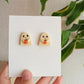 Avelli- Dark glow Ghosts, Halloween Earring, Polymer Clay stud, Cute Ghost, Halloween Earrings Clay, Halloween  Charms, Glow in The Dark
