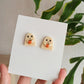 Avelli- Dark glow Ghosts, Halloween Earring, Polymer Clay stud, Cute Ghost, Halloween Earrings Clay, Halloween  Charms, Glow in The Dark