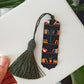 Black Bookshelf Bookmark: Personalized Polymer Clay Book lover gift