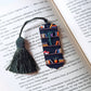 Black Bookshelf Bookmark: Personalized Polymer Clay Book lover gift