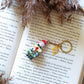 Mushroom Keychain | Book Keychain | Bookish Gift | Woodland Keychain | Polymer clay Keychain | Booklover | Back-to-school | Bookworm