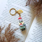 Mushroom Keychain | Book Keychain | Bookish Gift | Woodland Keychain | Polymer clay Keychain | Booklover | Back-to-school | Bookworm