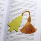 Avelli- Christmas tassel bookmark, aesthetic Christmas tree, Cute bookmark, Bookworm gift Bookshop, Magic bookmark, Winter mood reader green