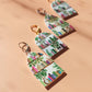 Hand painted bookshelf dangle earrings / literary girls gift ideas / polymer clay earrings