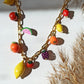Hand-Painted Polymer Clay Fruit Charm Necklace: Summer Jewelry