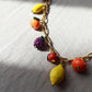 Hand-Painted Polymer Clay Fruit Charm Necklace: Summer Jewelry