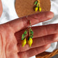 Lemon Drop Polymer Clay Earrings: Miniature Fruit Dangle Earrings