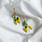 Lemon Drop Polymer Clay Earrings: Miniature Fruit Dangle Earrings