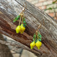 Lemon Drop Polymer Clay Earrings: Miniature Fruit Dangle Earrings