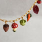 Handmade Fall Charm Necklace: Polymer Clay Harvest Charms