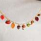 Handmade Fall Charm Necklace: Polymer Clay Harvest Charms
