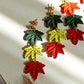 Maple Leaf Dangle Earrings: Autumn Fall Colors, Nickel Free
