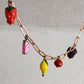 Hand Painted Polymer Clay Fruit Necklace: Summer Vibe charm Jewelry