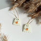 Avelli- Dark glow Ghosts, Halloween Earring, Polymer Clay stud, Cute Ghost, Halloween Earrings Clay, Halloween  Charms, Glow in The Dark