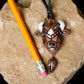 Brown Bison / Buffalo Necklace – Handmade Wildlife Jewelry on Leather Cord